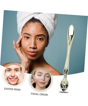 Frcolor Eye Cream Pent Massager & Face Roller - Multi-Functional Eye Massage Device with Spatula & Spoon - Golden 8x1cm - Buy Online on GoSupps.com