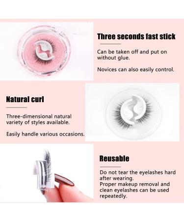 Jenna Lyons Eyelashes 3Pairs Jenna Lyons False Eyelashes Lashbuddy Self-Adhesive Eyelashes Reusable Self Sticking Kaylash Reusable Self Adhesive Eyelashes Natural Look - Waterproof (3pcs 123Mix) - Buy Online on GoSupps.com