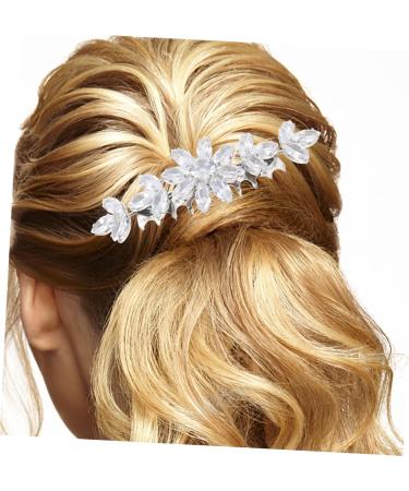 Mikinona Bangs Comb Bride Hair Accessories Wedding Bridal Hair Combs for Wedding Pearl Headpiece Floral Hair Accessories Wedding Hair Comb Hair Flower Accessories Bride Headdress Rhinestone - Buy Online on GoSupps.com