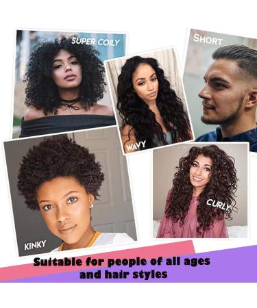 2 Pack Hair Detangling Brush for Easy Detangling of Curly, Kinky, Wavy, Coily Afro Hair - Purple & Pink - Buy Online on GoSupps.com