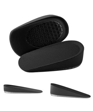 Heel Lift - Height Increase Insoles for Men & Women Invisible Foot Pads Shoe Inserts Heel Cups with Honeycomb Design for Leg Length Discrepancies & 2pairs (Large (0.6"&1" Height))