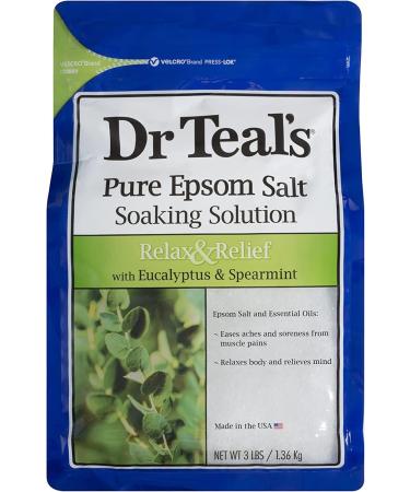 Dr. Teals Mothers Day Salt Bath Gift Set - Lavender, Eucalyptus, Spearmint, Milk & Honey - 3 Pack 3lbs Each - Pure Epsom Salt - Buy Online on GoSupps.com