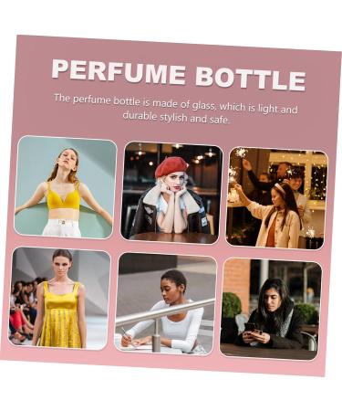 FOMIYES Perfume Spray Bottle Water Bottle Mister Sprayer Perfume Sprayer Spray Mist Bottle Perfume Bottle for Travel Sprayer Bottle Essential Oil Perfume Square Travel Bottle Glass 10x5cm Black - Buy Online on GoSupps.com