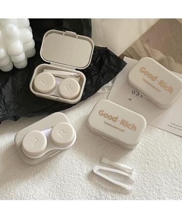 Bedartent Portable Contact Lens Containers - 4-Pack Travel Kit with Tweezers | Ideal for Outdoor Use in Various Colors - Buy Online on GoSupps.com