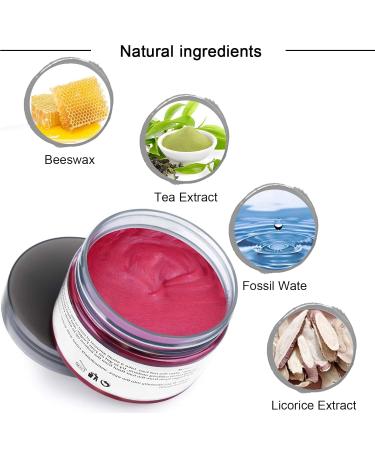 Buy 120g Red Hair Wax - Temporary Unisex Hair Color Dye Washable Plant Formula Natural Finish - Buy Online on GoSupps.com