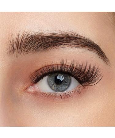 Beyelian C Curl Cluster Eyelashes - 48 PCs DIY 0.07mm 16mm Individual Lashes with Transparent Band | Timeless Eyelash Extensions for Home Use - Buy Online on GoSupps.com
