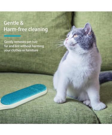 2 Pack Double Sided Furniture Lint Remover Brushes- Self Cleaning Pet Hair Cleaner for Sofa, Clothes, Carpet - Effective Hair Catcher Tool - Buy Online on GoSupps.com