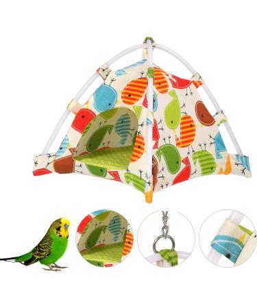 tonyg-p 13 Pack Bird BudgieToys Parrot Swing Chewing Toys Bird Nest Hut Hammock Perch Stand Hanging Bell Bird Cage Toys for Small Parakeets Cockatiels Budgies Conures Love Birds Finches - Buy Online on GoSupps.com