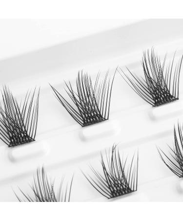 Eyelash Evolution DIY Extension Clusters Flame Style 12/14/16mm D Curl Multipack - 20 Reusable Artificial Cluster Lashes for Authentic Look - Buy Online on GoSupps.com