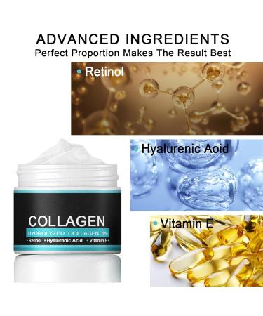 Collagen Night Cream for Men - Anti-Aging Face Moisturizer with Hyaluronic Acid & Vitamins E | Skin Tightening Wrinkle Cream - Buy Online on GoSupps.com