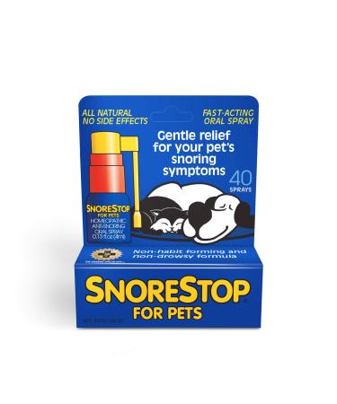 Snore Stop for Pets 40 Sprays I Natural Anti-Snoring Solution I Snore Relief for Dogs Cats I Stop Snoring Aid I Sleep Remedy I Help Stop Dog Snores I Anti-Snore Aid B000FL43XY 1