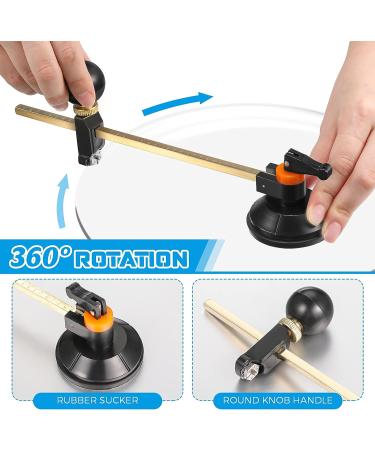 6-Piece Glass Cutter Tool Set with Pencil Style Cutter, Circular Cutter, Carbide Cutter, Screwdriver, Oil Dropper - for Glass, Tiles, Mirror - Buy Online on GoSupps.com