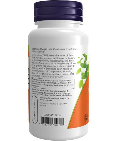 NOW Foods: Panax Ginseng 100 caps - Buy Online on GoSupps.com