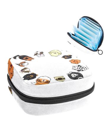 GIAPB Period Bag Sanitary Napkin Storage Bag Period Pouch Travel Makeup Bag Animal Color4273