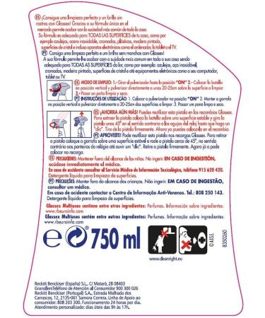 GLASSEX Multi-Purpose Cleaner Cleaning and Brightness No Traces 750 ml - Buy Online on GoSupps.com