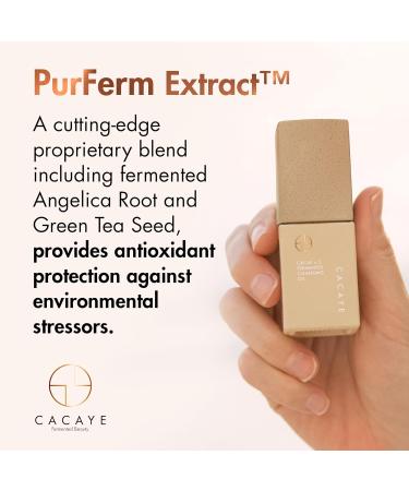 CACAYE 3-in-1 Travel Size Makeup Cleansing Oil - Anti Aging Facial Cleanser with CaCay Oil & Vitamin C for Wrinkles - Mini Makeup Remover for All Skin Types (0.5 oz - Buy Online on GoSupps.com