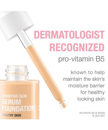 Neutrogena Healthy Skin Serum Foundation Light/Medium 01 - Pro-Vitamin B5, Color Correcting Liquid Foundation & Face Serum - 1 oz Pack - Buy Online on GoSupps.com