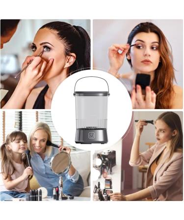 Makeup Brushes Cleaner Electric Cosmetic Brush Cleaner Beauty Blending Cleaners Automatic Spinning Makeup Brush Cleaner Advance Technology for All Size Makeup Brushes Black - Buy Online on GoSupps.com