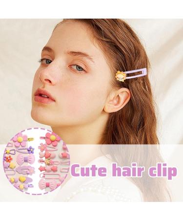 Mezrkuwr 28 Pieces Girls Hair Clips Girls Hair Accessories for Girls Cute Candy Color Kids Hair Clips for Girls Pink Hair Accessories for Women Girls - Buy Online on GoSupps.com