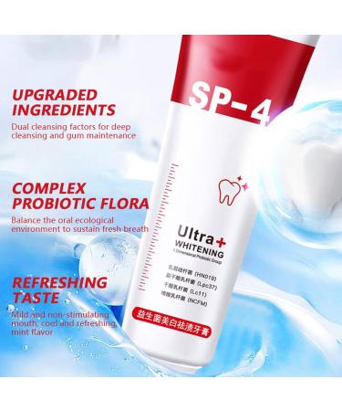 Fivfivgo 4TM Probiotic Whitening Toothpaste - Yayashi SP-4 Lightening Formula (A+B) | International Shipping - Buy Online on GoSupps.com