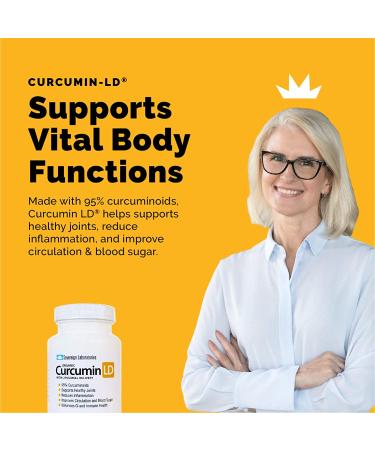 Liposomal Organic Curcumin Capsules 500mg - Gluten-Free, BioPerine-Free for Healthy Joints - Anti-Inflammatory, 2 Month Supply - Buy Online on GoSupps.com