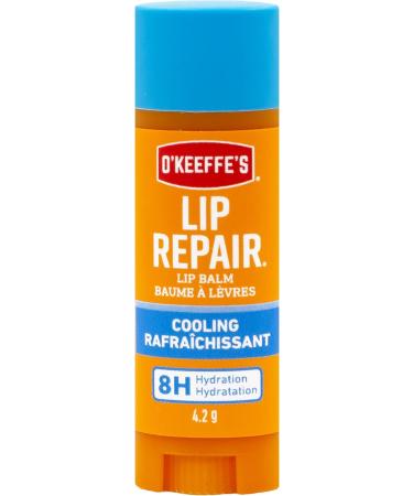 O'Keeffe's Cooling Relief Lip Repair Lip Balm for Dry Cracked Lips Instant Cooling Relief Seven Moisturizing Ingredients Stick (Pack of 1) K1710120 - Buy Online on GoSupps.com