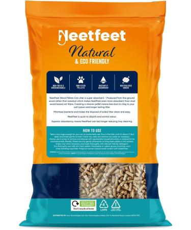 Premium Natural Wood Pellet Cat Litter | Ultra Absorbent & Biodegradable | Effective Odour Control | 30L Bag - Buy Online on GoSupps.com