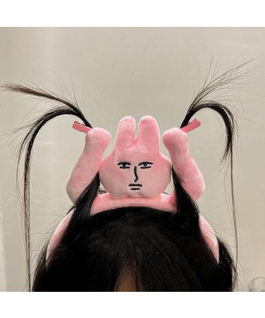 Headband For Hair Hairband Clip Grabs Hair Rabbit Stuffed Animal Toy | Hairband Clip Costume Headwear Headband Rabbit Set Plush Toy For Boys Girls Women Adults - Buy Online on GoSupps.com