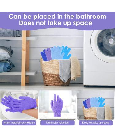 Sibba Double-Sided Peeling Shower Gloves | Natural Body Exfoliation & Luffa Washcloths | Soft Skin Remover & Bath Accessories | International Shipping Available - Buy Online on GoSupps.com