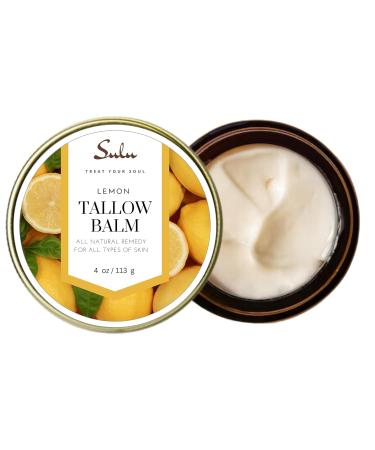 SULU ORGANICS Natural Whipped Tallow Balm - Grassfed Beef Tallow Moisturizer for Face & Body (Vanilla 4 oz) - International Shipping Available - Buy Online on GoSupps.com