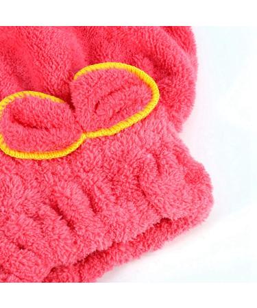 Microfiber Hair Towel Turban for Women - Instant Drying Super Absorbent & Rapidly Drying Red Hair Wrap - Buy Online on GoSupps.com