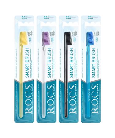 R.O.C.S. Classic Medium Toothbrush - Intelligent B rstSystem for Optimal Dental Care | Dentist-Approved Quality Bristles - Buy Online on GoSupps.com
