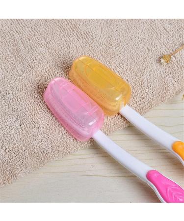 UKD Pulabo 5Pcs Travel Toothbrush Head Covers - Compact & Reusable Plastic Cases in Random Colors for Easy Travel - Buy Online on GoSupps.com