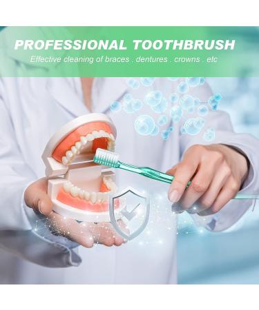 Orthodontic Toothbrush Braces Double-Ended Interdental Brush for Detail Cleaning - 12 Pieces - Buy Online on GoSupps.com