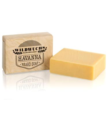 HAVANNA by Wildwuchs Bartpflege Beard Soap - 100% Natural Vegan Men's Piece Soap (1 x 100g)