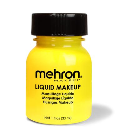 Mehron Liquid make -up - Yellow (30 ml)