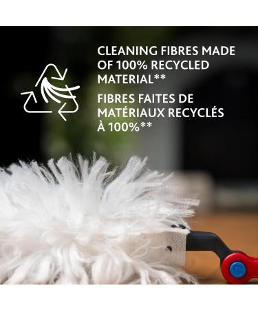 Vileda Flex & Catch Duster | Heavy Duty Dusting Kit with 3 Disposable Duster Refills | Extendable 3 Ft Handle with Stay-On Duster Hook | Traps 3X More Dust Than Feather Dusters Dusting Kit + 3 Duster Refills - Buy Online on GoSupps.com