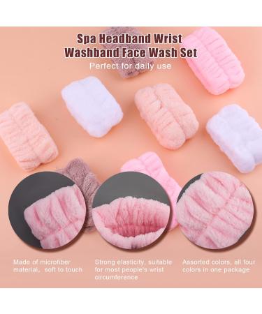 Buy Luter 4 Pairs Microfiber Welding Tapes - Soft Absorbent Headband Bracelets for Women & Girls in Brown White Nude Pink | International Shipping - Buy Online on GoSupps.com