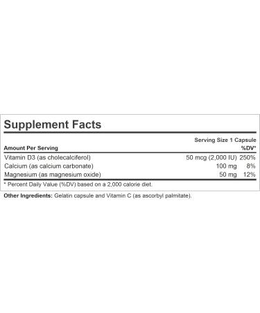 ANDREW LESSMAN Vitamin D3 2000 IU 180 Capsules - High Potency for Calcium Absorption, Bone Health, Muscle Function & Immune System - Easy to Swallow, 180 Count - Buy Online on GoSupps.com