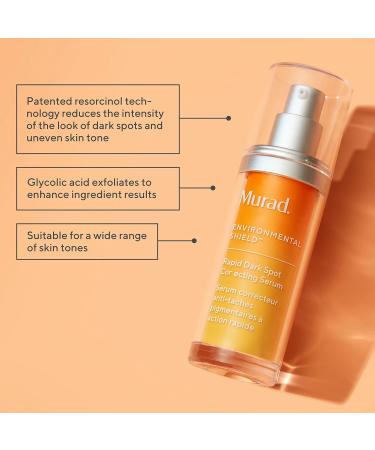 Murad Rapid Dark Spot Correcting Serum 1.0 Fl Oz - Skin Brightening & Hyperpigmentation Treatment with Glycolic Acid - Science Backed Environmental Shield Face Serum - Buy Online on GoSupps.com