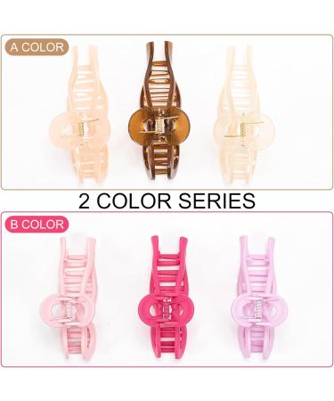 3 Pcs Hair Claw Clips Strong Hold Hair Clips Claw Large Bow Claw Clips for Thick Thin Hair Cute Hair Clips Styling Accessories for Women Girls (B) - Buy Online on GoSupps.com