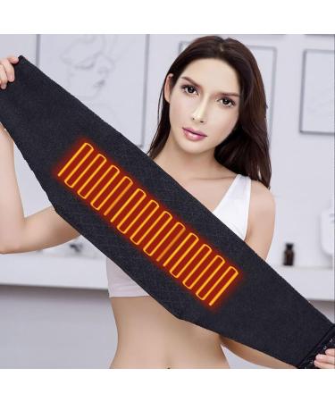 USB Heated Lumbar Belt for Men & Women - Thickened 5V Waist Support - NDH182 (Black One Size) - Stay Warm & Comfortable - Buy Online on GoSupps.com