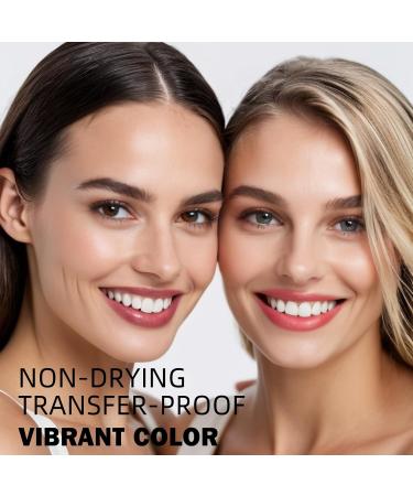 KIMUSE Lip Stain Marker Set - Long Lasting Waterproof Smudgeproof Lip Liner & Color | Matte Finish | All Day Wear (Radiantly Rose - Buy Online on GoSupps.com