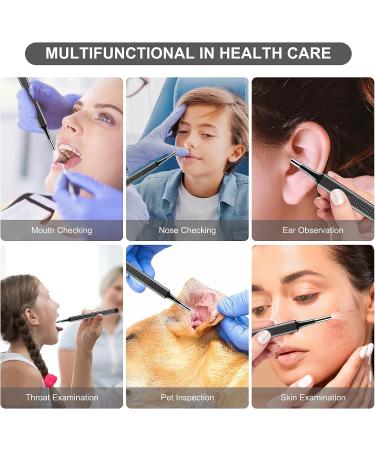 VIVP Wireless Otoscope with Camera | 1080P FHD Ear Wax Removal Kit | 6 LED Lights | for Smart Phones & Tablets | Ear Cleaning Tool Kit | Grey - Buy Online on GoSupps.com