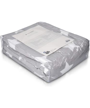 Buy Navaris XXL Electric Heating Ceiling Blanket - 180x130cm 3 Heat Levels Washable Automatic Switch Cozy Light Gray with Stars - International Shipping Available - Buy Online on GoSupps.com