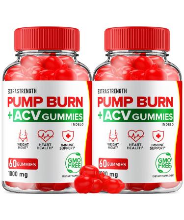 Pump Burn Keto ACV Gummies - Keto Pump Burn Gummies Reviews Pump Burn Keto + ACV Gummies for Weight Management B12 Burn Pump Advanced 1000mg Formula (2 Pack - 120 Gummies)