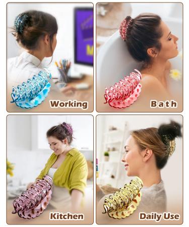 Fiyace Double Hold Hair Clips - 3.15 Inch Double Claw Clips for Thick or Thin Hair - 4PCS Set for Any Hairstyle - Buy Online on GoSupps.com