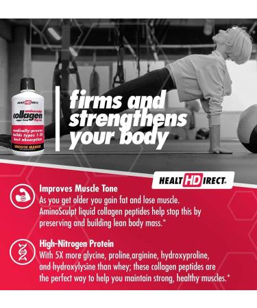 Health Direct Amino Sculpt Collagen Smooth Mango - 30 fl oz | Supports Skin & Joint Health - Buy Online on GoSupps.com