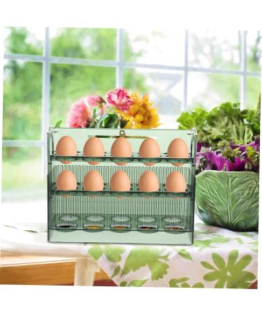 LABRIMP Holder Space Egg Refrigerator Case Fridge Tray Home Household Side Organizer Shop For Plastic 25.2X19.5CM As Shown 1 - Buy Online on GoSupps.com