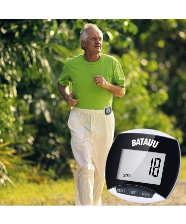 BATAUU Pedometer - Easy-to-Use Walking & Running Tracker with Calories Burned and Step Counting - Buy Online on GoSupps.com